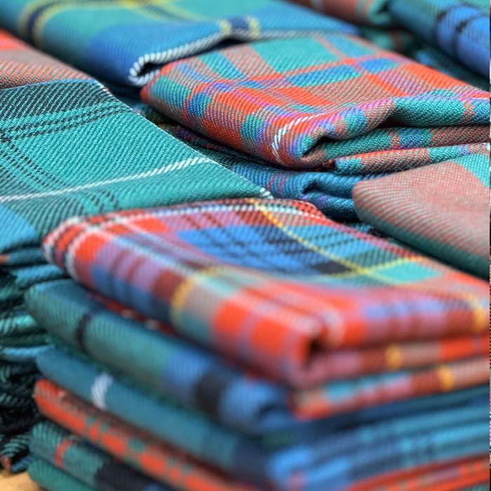 Lochcarron Of Scotland Strome Heavy Weight Fabric 6 Pcs Ancient Tartan - Craft Bundle