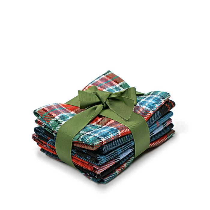 lochcarron of scotland Strome Heavy weight Fabric 6 Pcs Ancient Tartan - Craft Bundle
