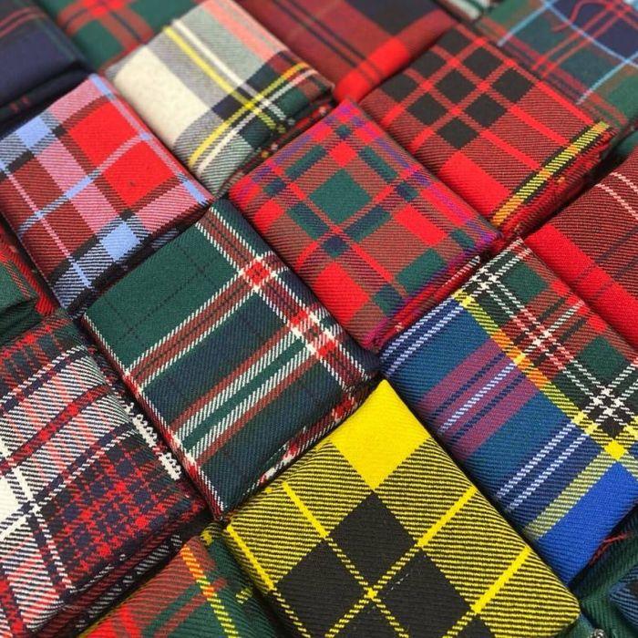 Lochcarron Of Scotland Strome Heavy Weight Fabric 6 Pcs Modern Tartan - Craft Bundle
