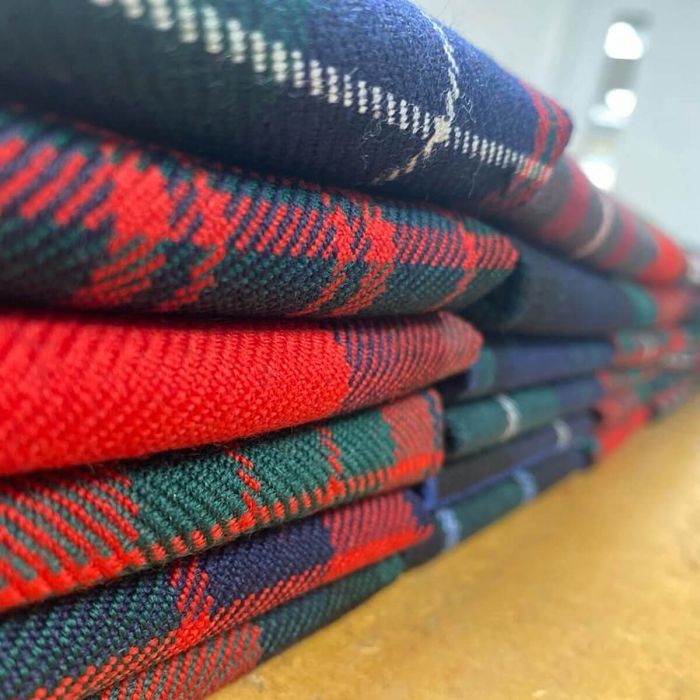 Lochcarron Of Scotland Strome Heavy Weight Fabric 6 Pcs Modern Tartan - Craft Bundle