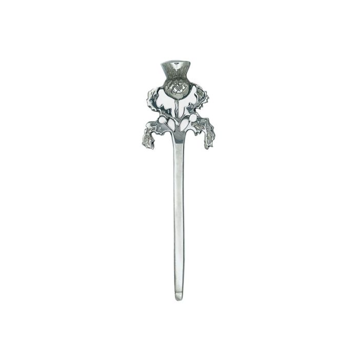 lochcarron of scotland Thistle Kilt Pin in Polished Pewter