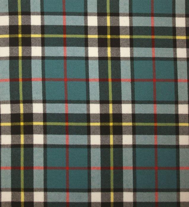 lochcarron of scotland Thomson Blue Modern Medium Weight Tartan Fabric