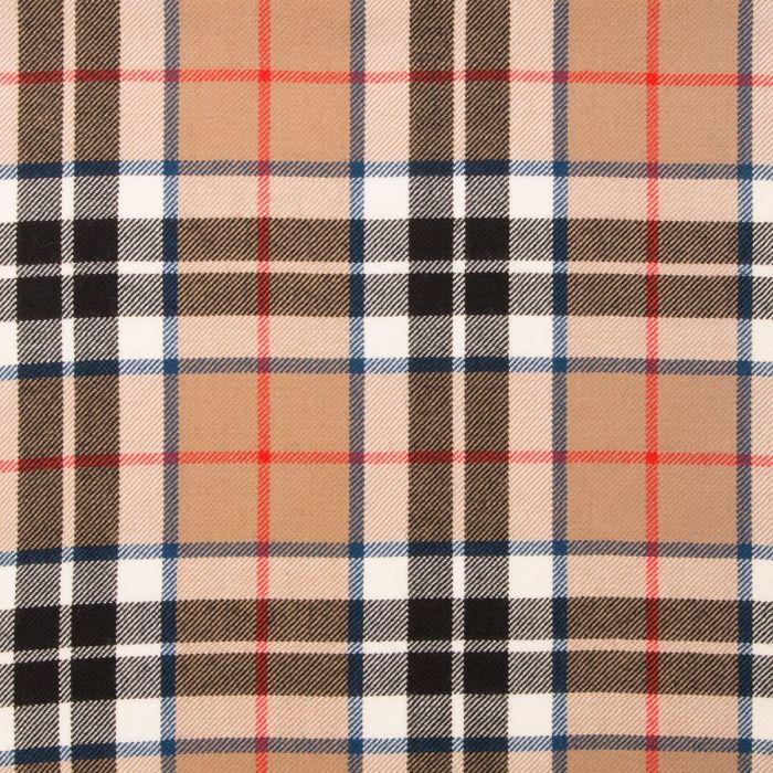 lochcarron of scotland Thomson Camel Lightweight Tartan Fabric