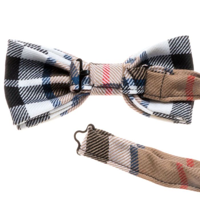 Lochcarron Of Scotland Thomson Camel Modern Tartan Bow Tie