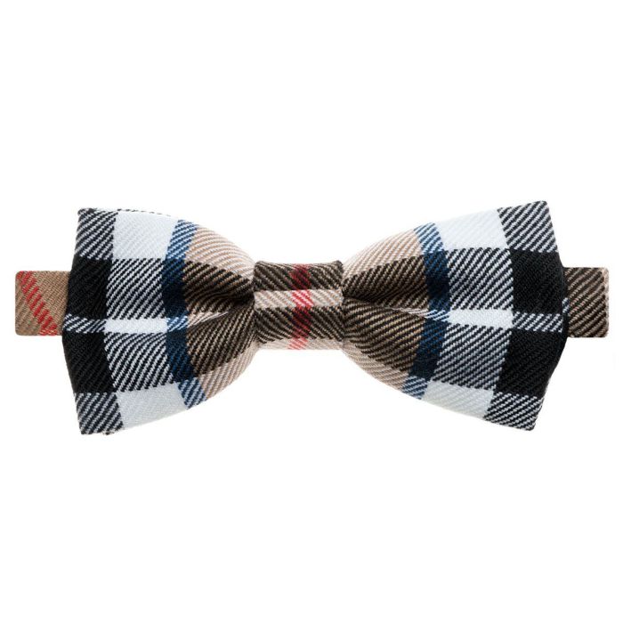 lochcarron of scotland Thomson Camel Modern Tartan Bow Tie