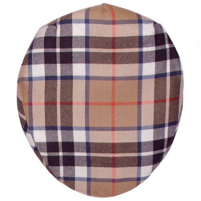 lochcarron of scotland Thomson Camel Tartan Barnton Flat Cap