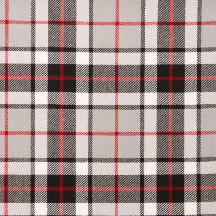 lochcarron of scotland Thomson Grey Lightweight Tartan Fabric