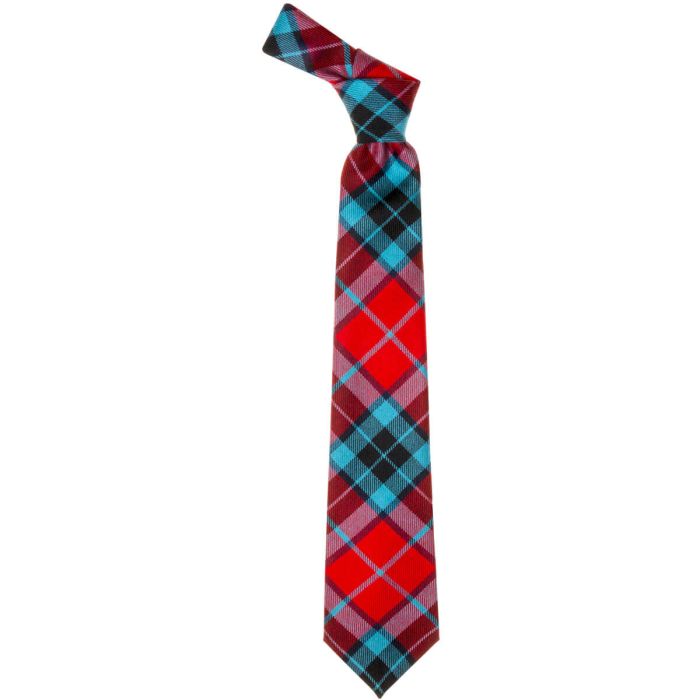Lochcarron Of Scotland Thomson Red Modern Tartan Tie