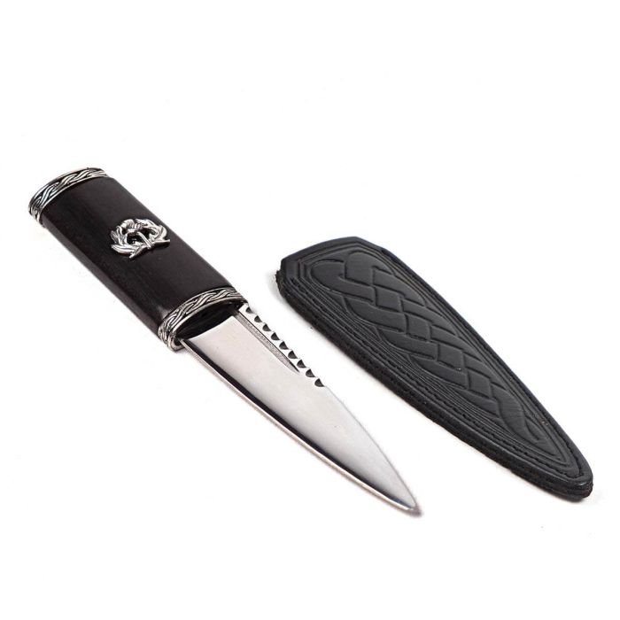 Lochcarron Of Scotland Torridon Blackwood Thistle Sgian Dubh With Plain Top