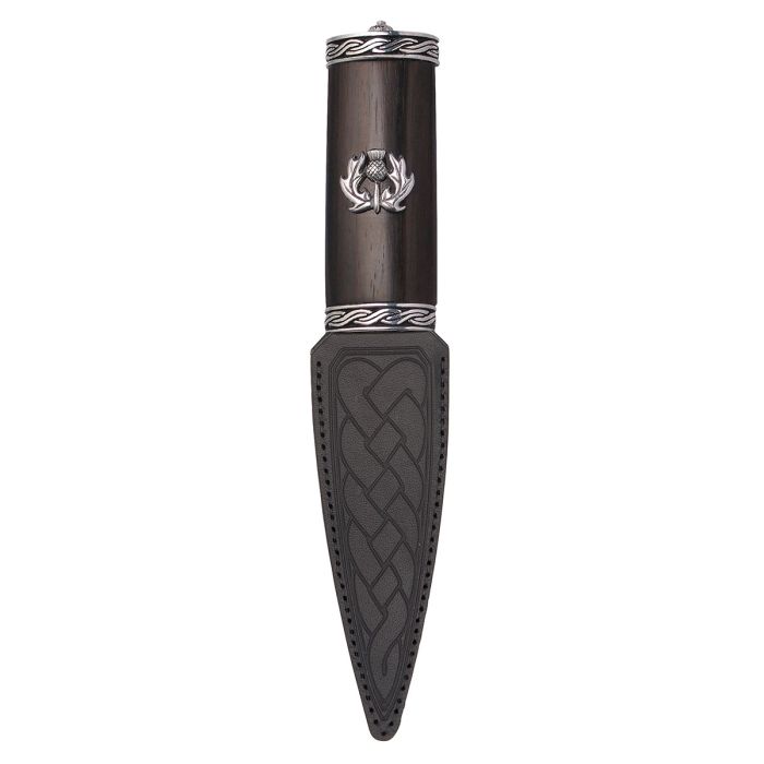 lochcarron of scotland Torridon Blackwood Thistle Sgian Dubh with Plain Top