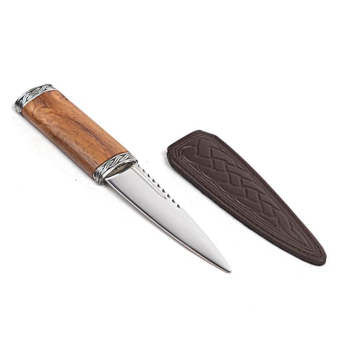 Lochcarron Of Scotland Torridon Red Shisham Sgian Dubh With Plain Top