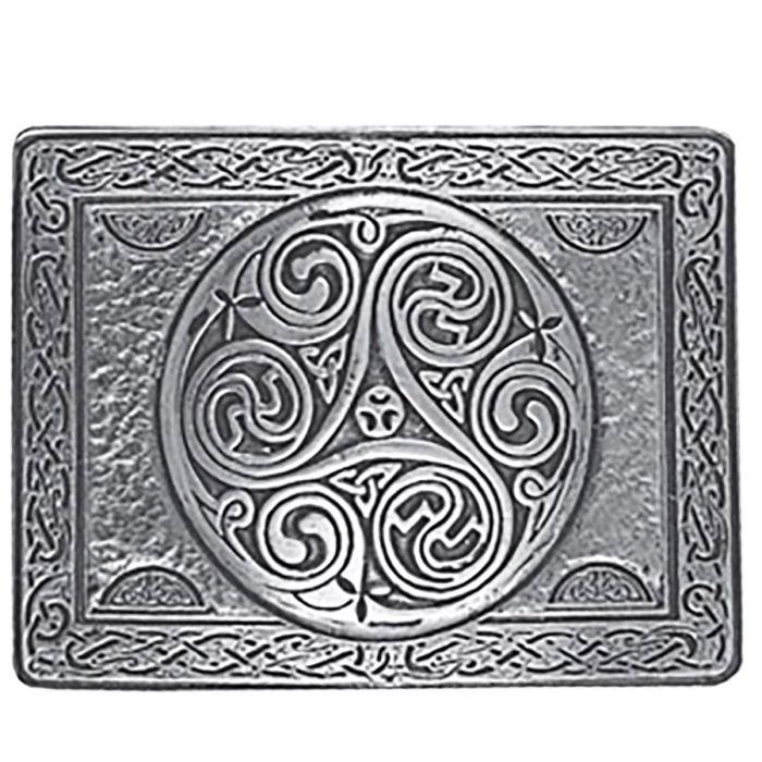 Lochcarron Of Scotland Triskell Buckle In Pewter & Belt