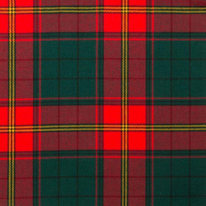lochcarron of scotland Ulster Red Irish Lightweight Tartan Fabric