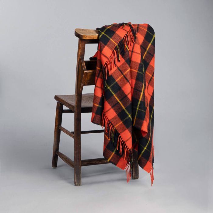 Lochcarron Of Scotland Wallace Ancient Tartan Lambswool Blanket