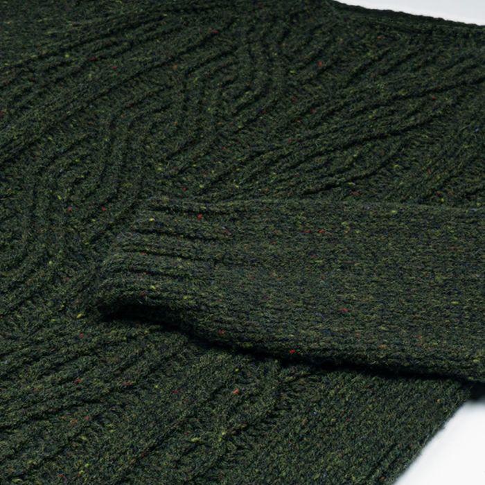 Lochcarron Of Scotland Women's Kenna Harris Braid And Cable Knitted Wool Crew Neck Jumper