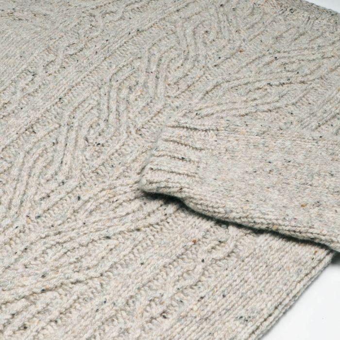 Lochcarron Of Scotland Women's Kenna Mull Braid And Cable Knitted Wool Crew Neck Jumper