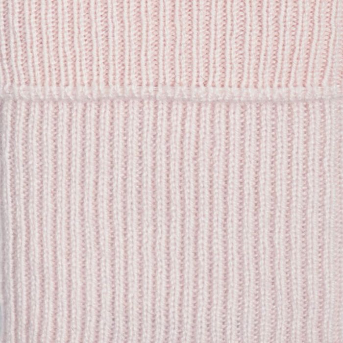 Lochcarron Of Scotland Womens Luxury Ribbed Pale Pink Cashmere Socks