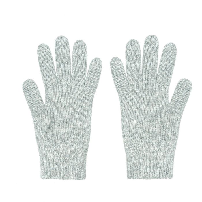 Lochcarron Of Scotland Womens Luxury Silver Cashmere Gloves