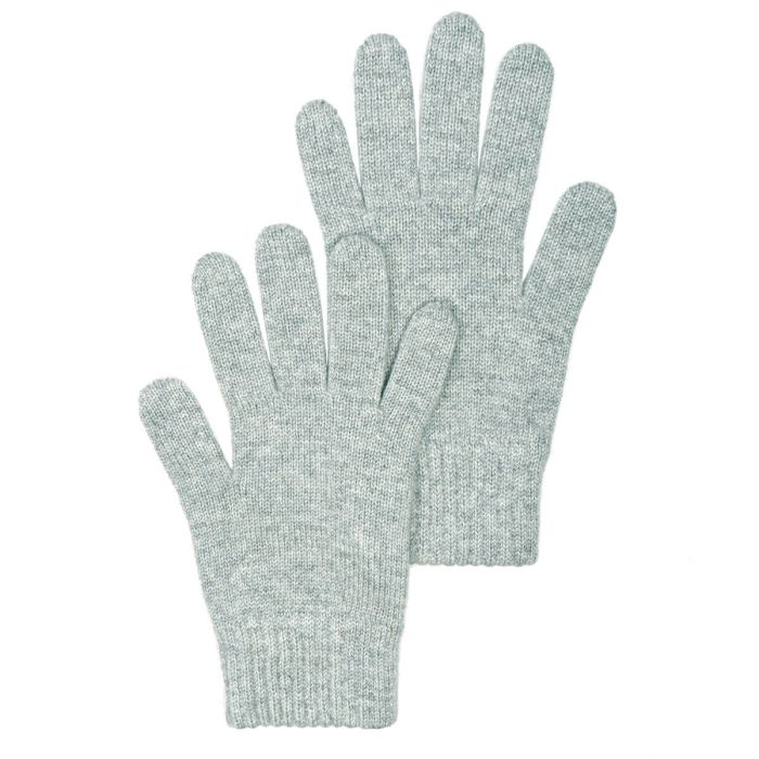 lochcarron of scotland Womens Luxury Silver Cashmere Gloves