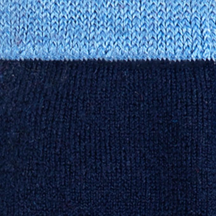 Lochcarron Of Scotland Womens Navy Glen Crew Length Merino Blend Socks