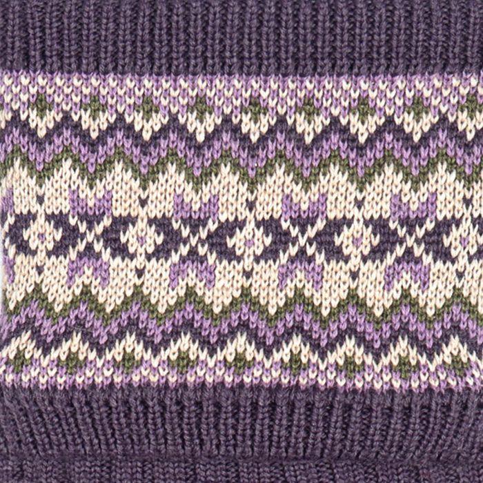 Lochcarron Of Scotland Womens Thistle Fair Isle Long Boot Socks
