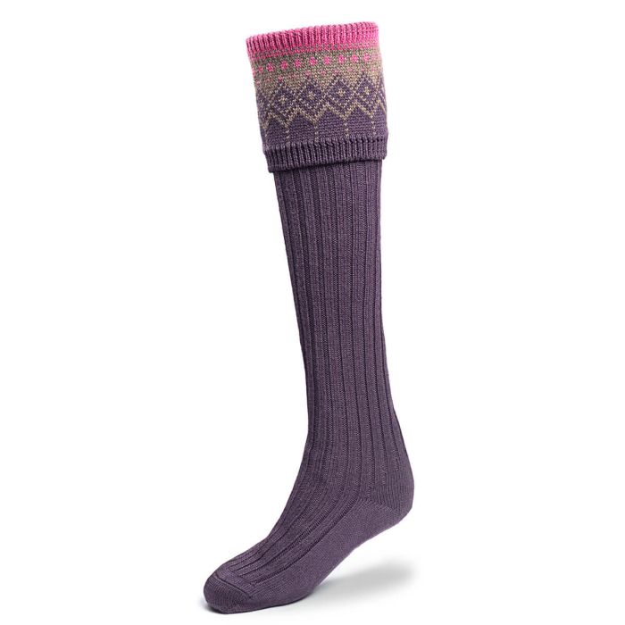 Lochcarron Of Scotland Womens Thistle Iona Long Boot Socks