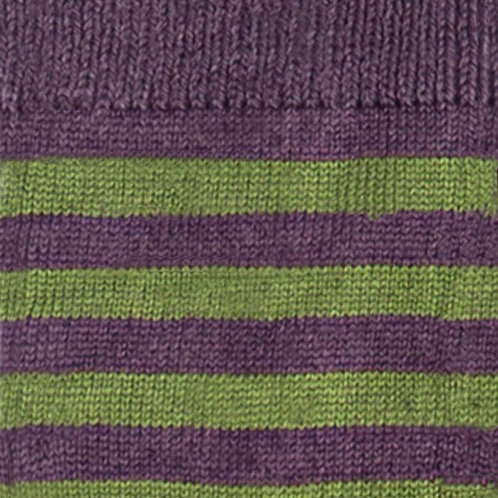Lochcarron Of Scotland Womens Thistle Stripe Merino Blend Socks