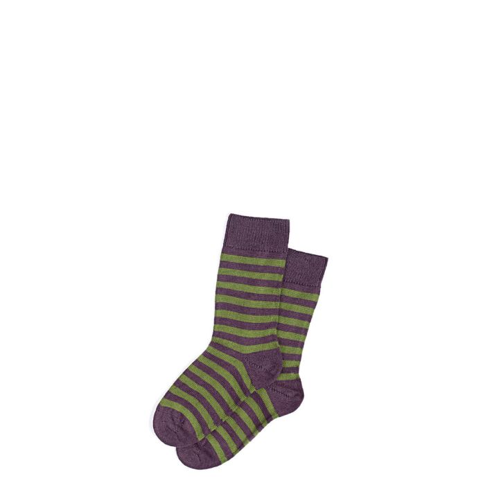 lochcarron of scotland Womens Thistle Stripe Merino Blend Socks