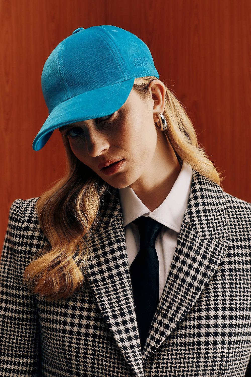 lock & co hatters Adjustable Baseball Cap In Turquoise Cotton