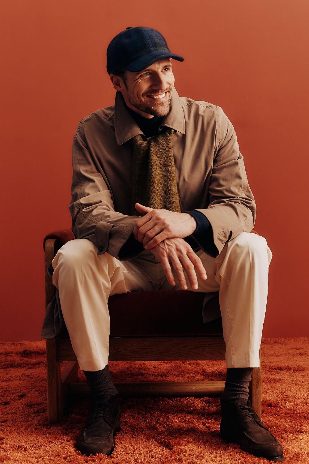 Lock & Co Hatters Adjustable Blackwatch Baseball Cap In Wool & Cashmere