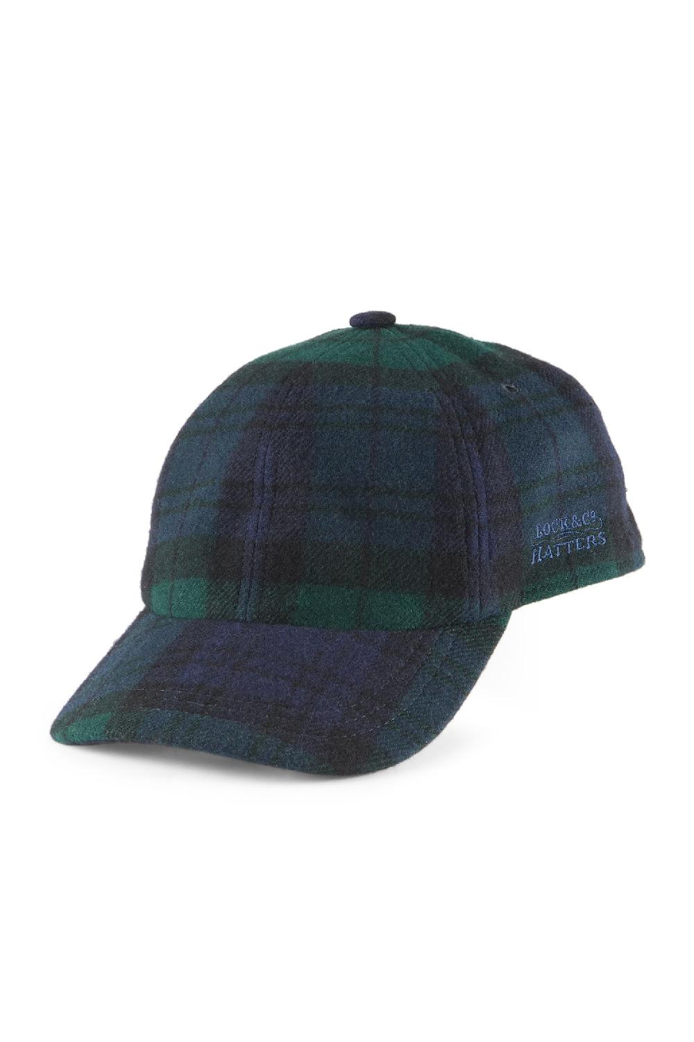 Lock & Co Hatters Adjustable Blackwatch Baseball Cap In Wool & Cashmere