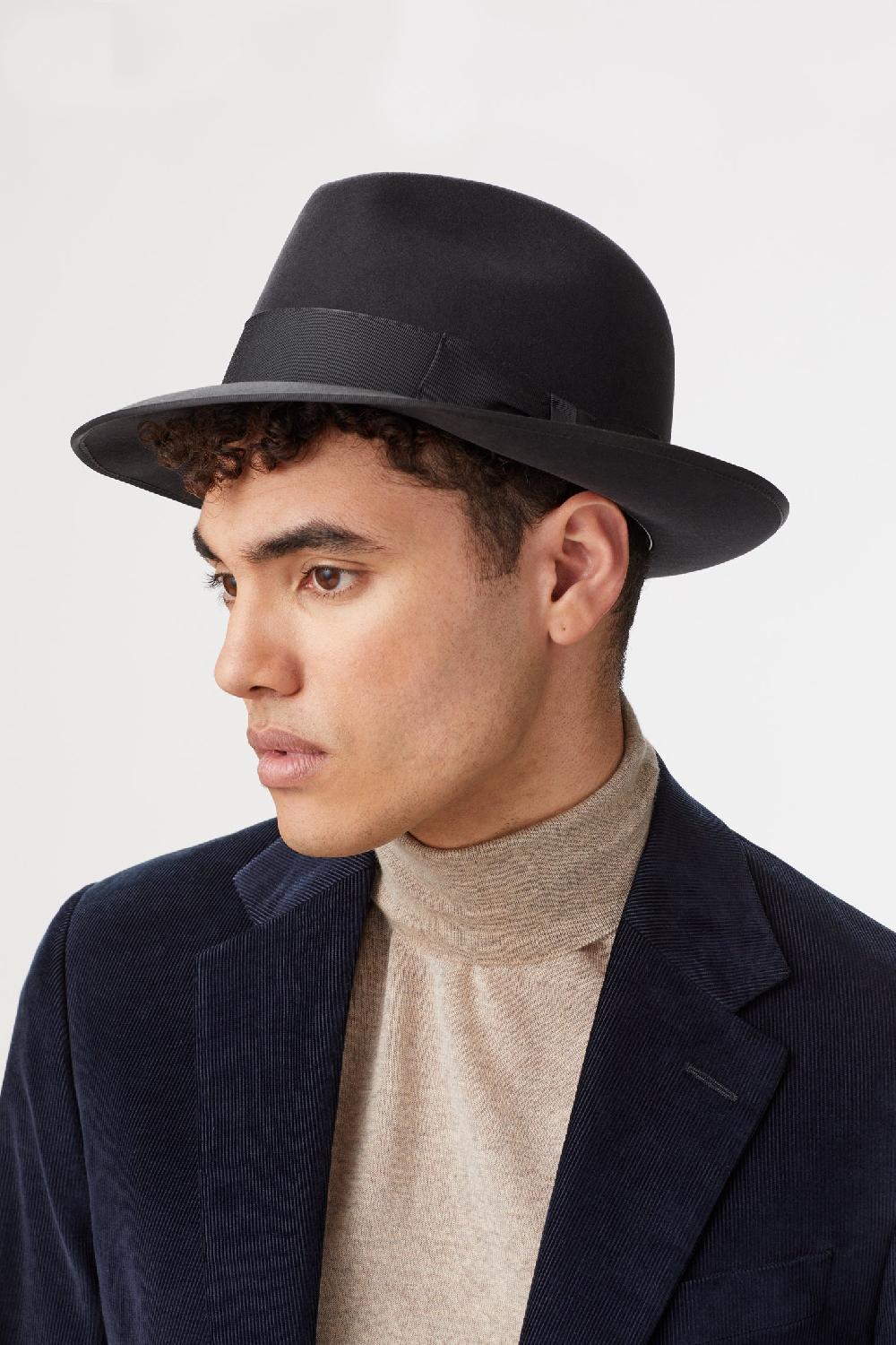 lock & co hatters Albany Escorial Wool Wide Brim Trilby