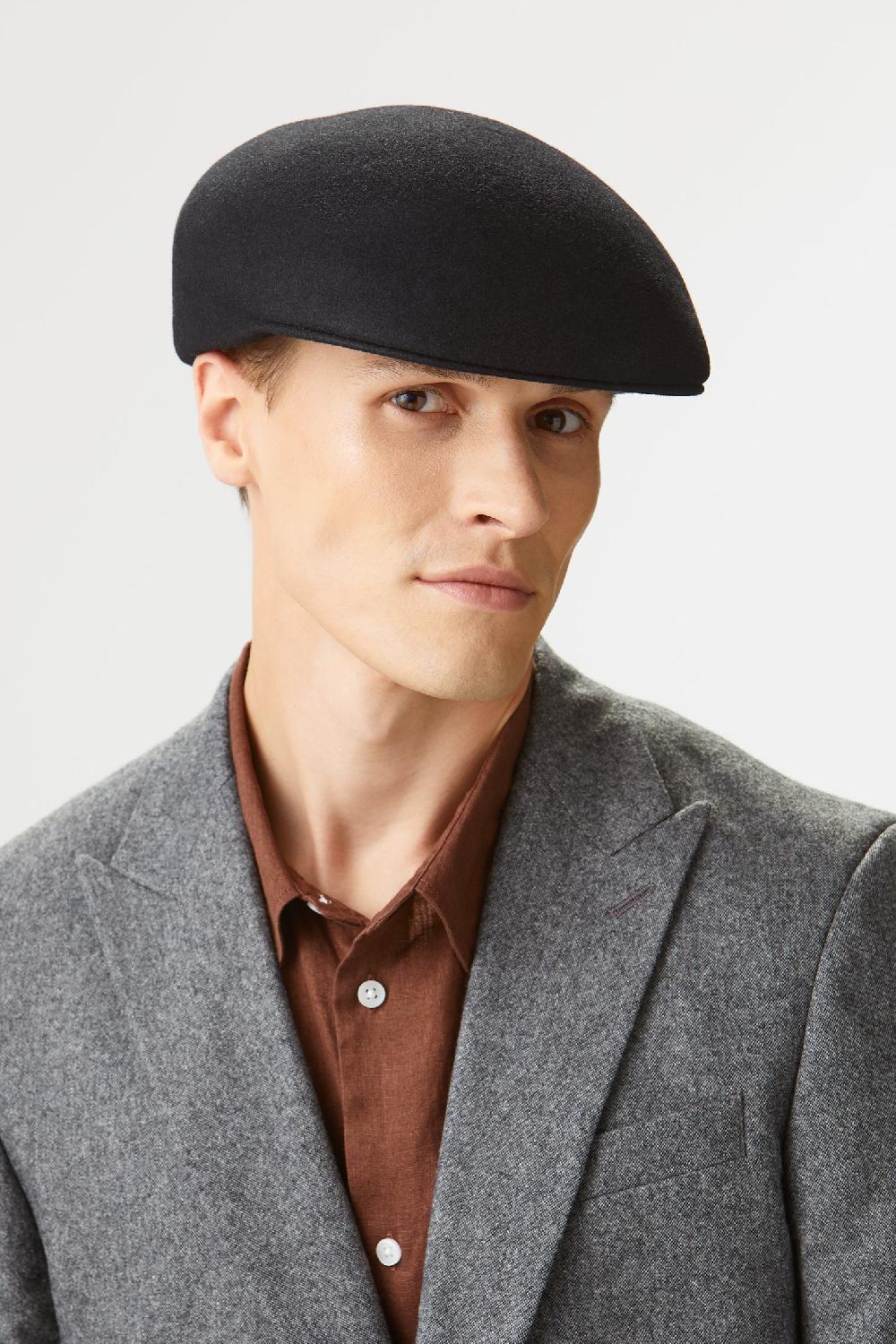 lock & co hatters Blocked Cap In Water-Repellent Fur Felt