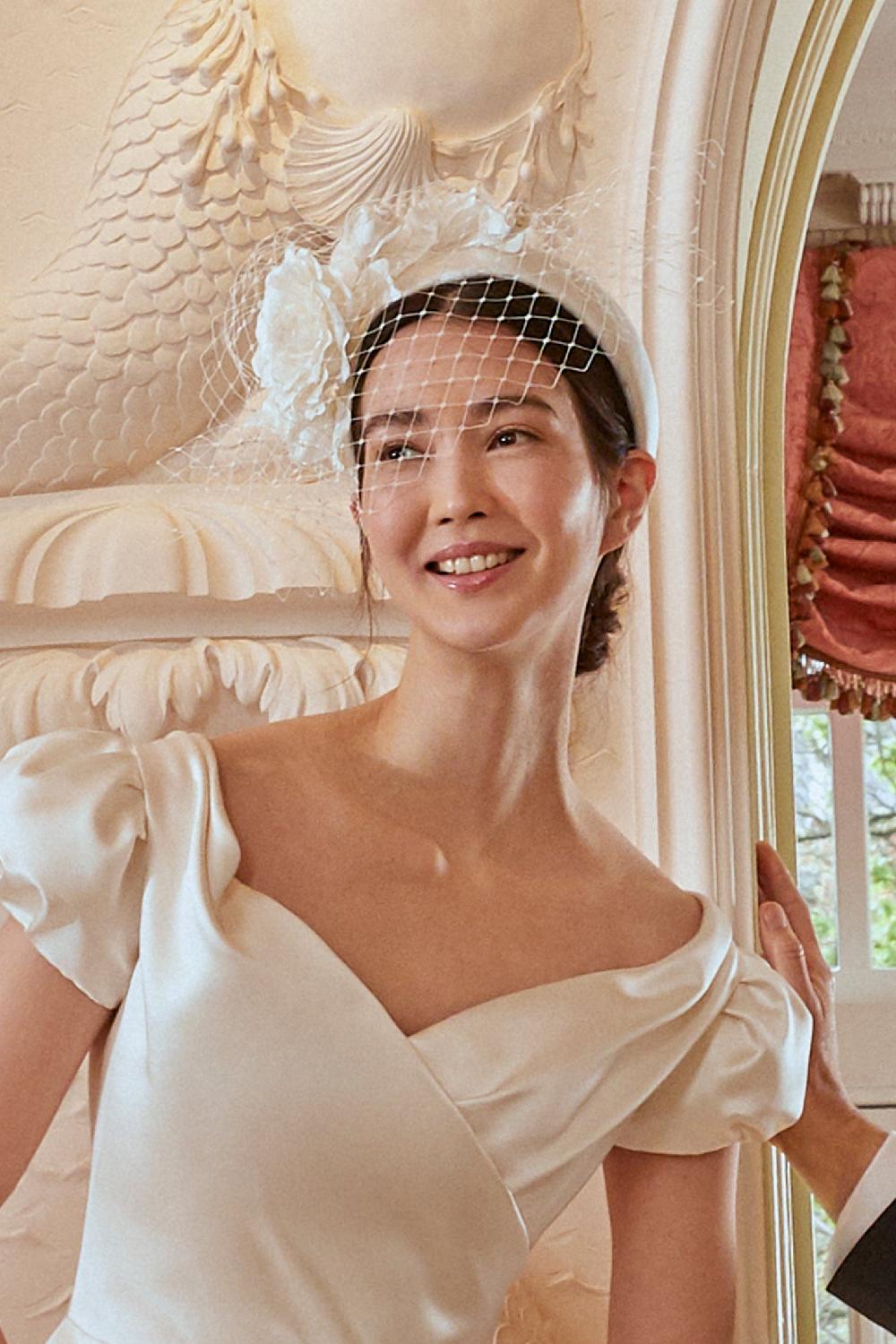 Lock & Co Hatters Bridget Duchess Satin Bridal Headband