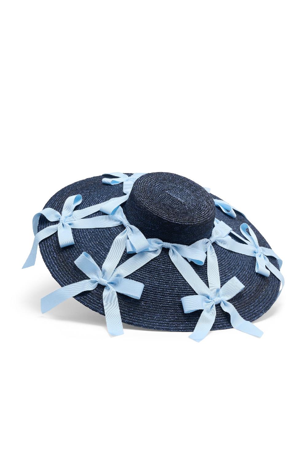 Lock & Co Hatters Cancer Navy And Light Blue Wide Brim Percher