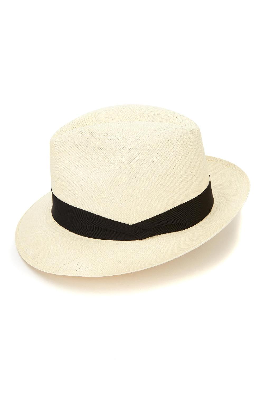 Lock & Co Hatters Classic Panama Toquilla Straw Trilby Hat