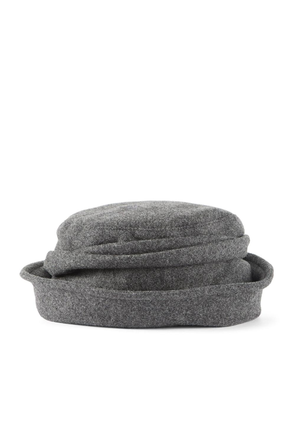 Lock & Co Hatters Cordelia Ruched Grey Wool Waterproof Rain Hat