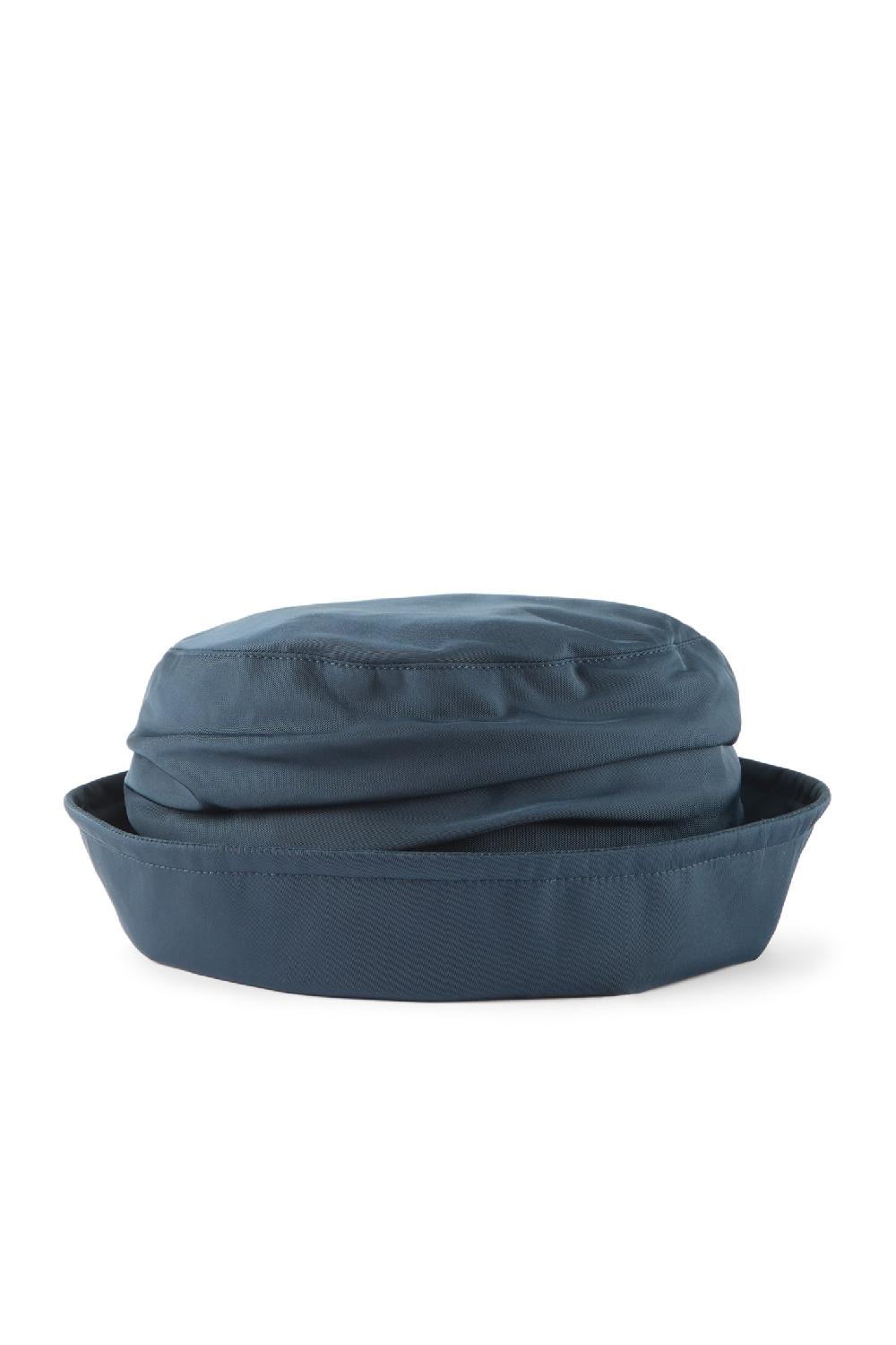 Lock & Co Hatters Cordelia Tech Ruched Navy Wool Waterproof Rain Hat