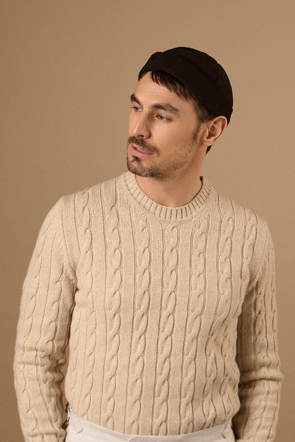 lock & co hatters Dover Adjustable Black Leather Watch Cap