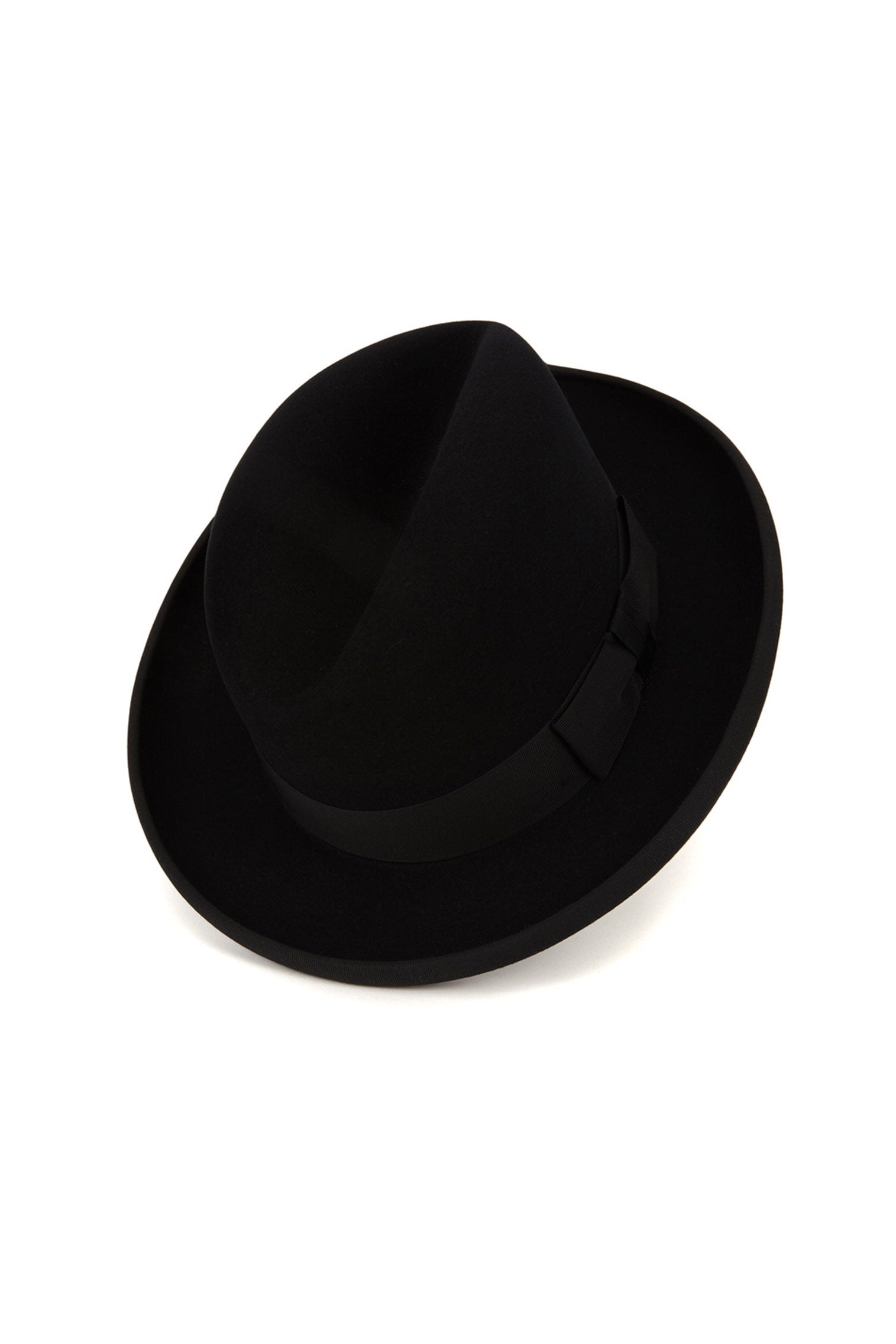 Lock & Co Hatters Eden Homburg Hat In Black And Grey Felt