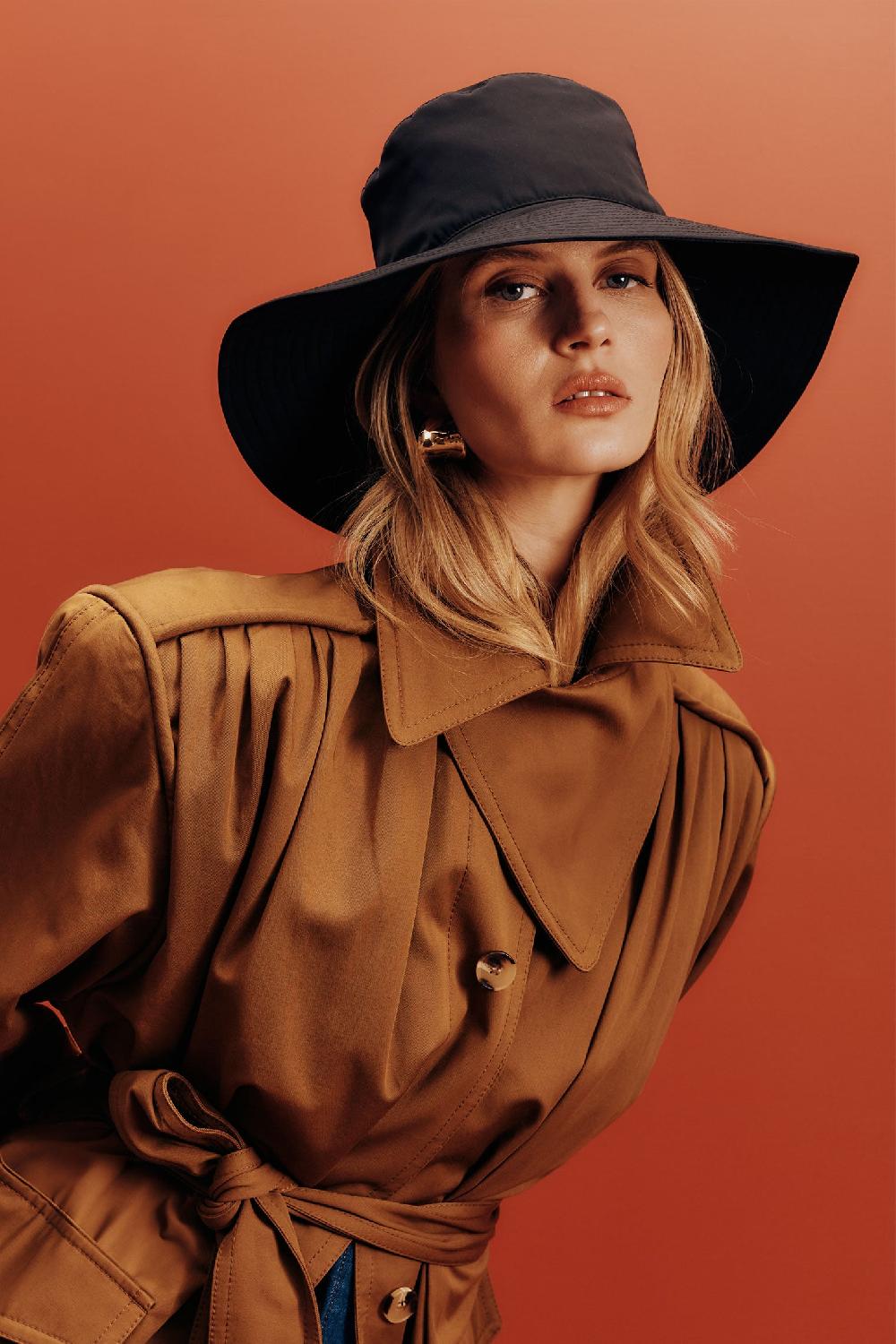 lock & co hatters Evelyn Tech Black Waterproof Rain Hat