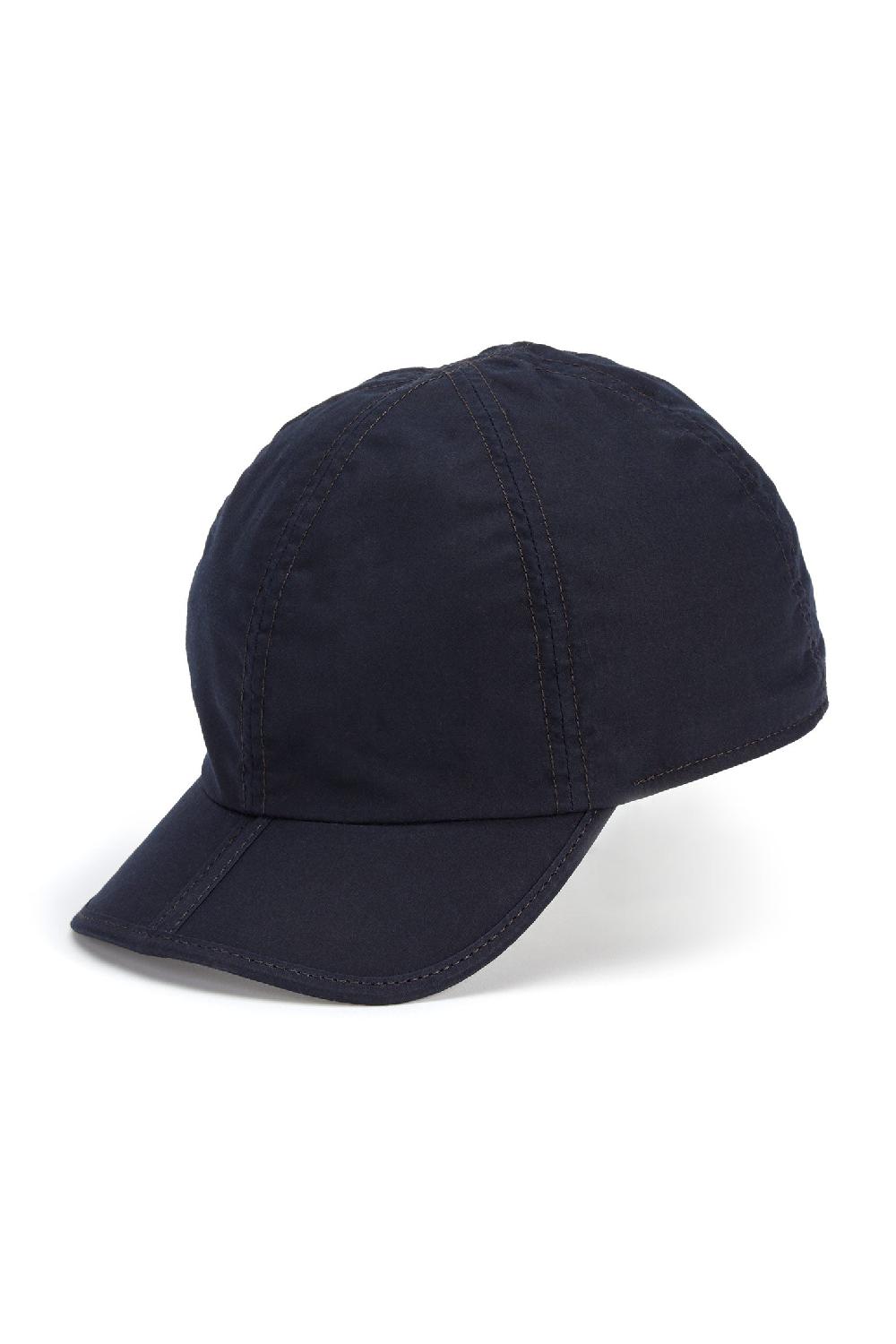 Lock & Co Hatters Folding Baseball Cap In A Cotton Wax Cloth