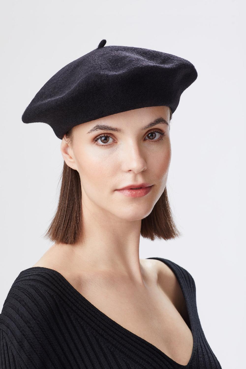 Lock & Co Hatters French Beret Crafted From Soft Wool-Felt