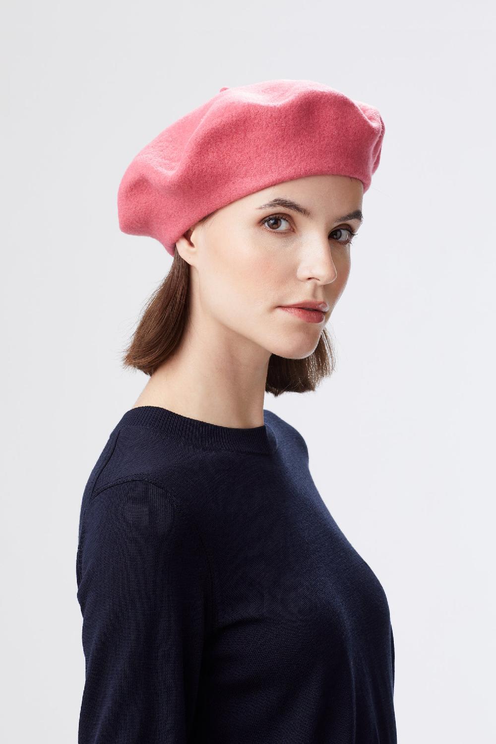 lock & co hatters French Beret Crafted From Soft Wool-Felt
