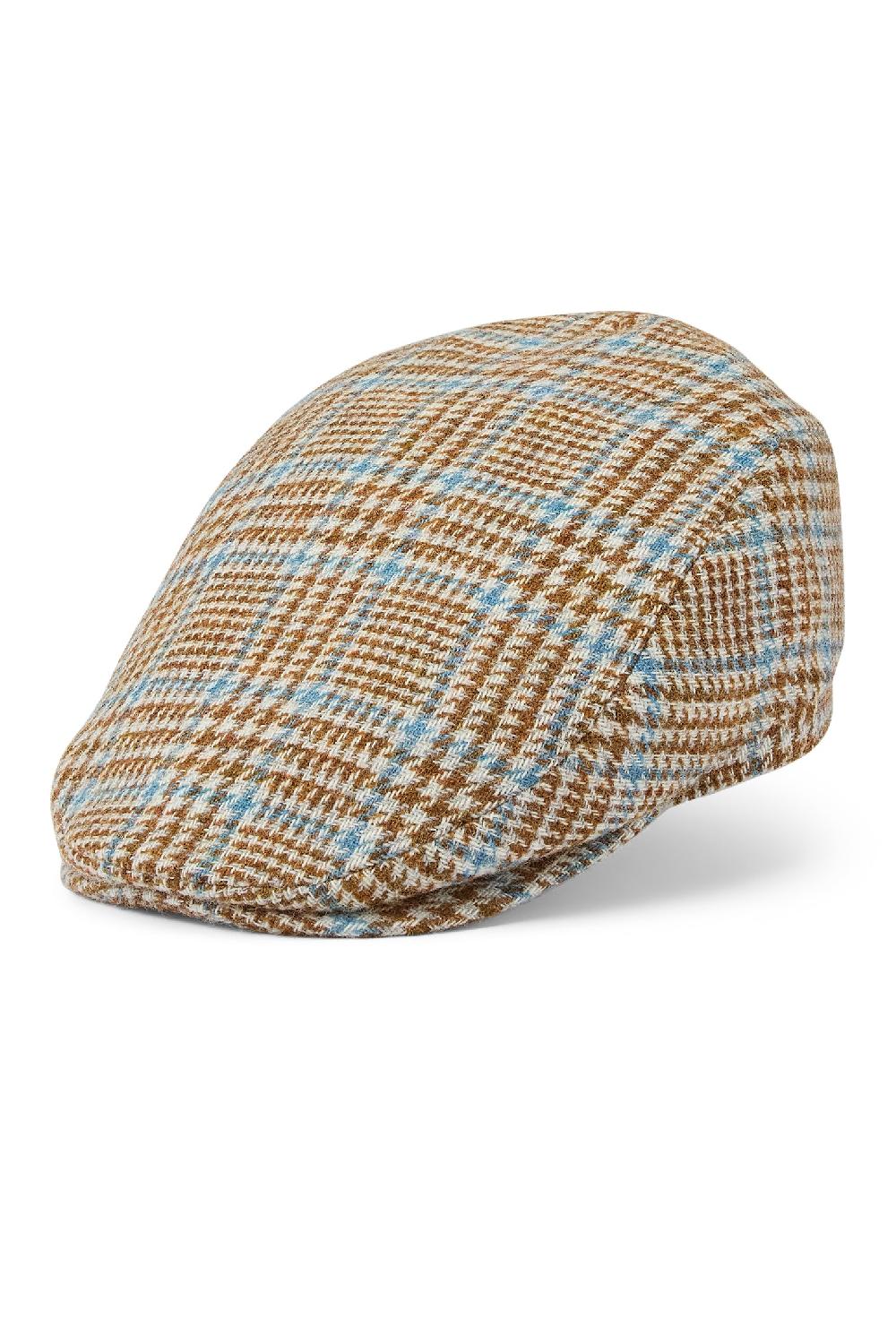 Lock & Co Hatters Grosvenor Multi Coloured Tweed Flat Cap