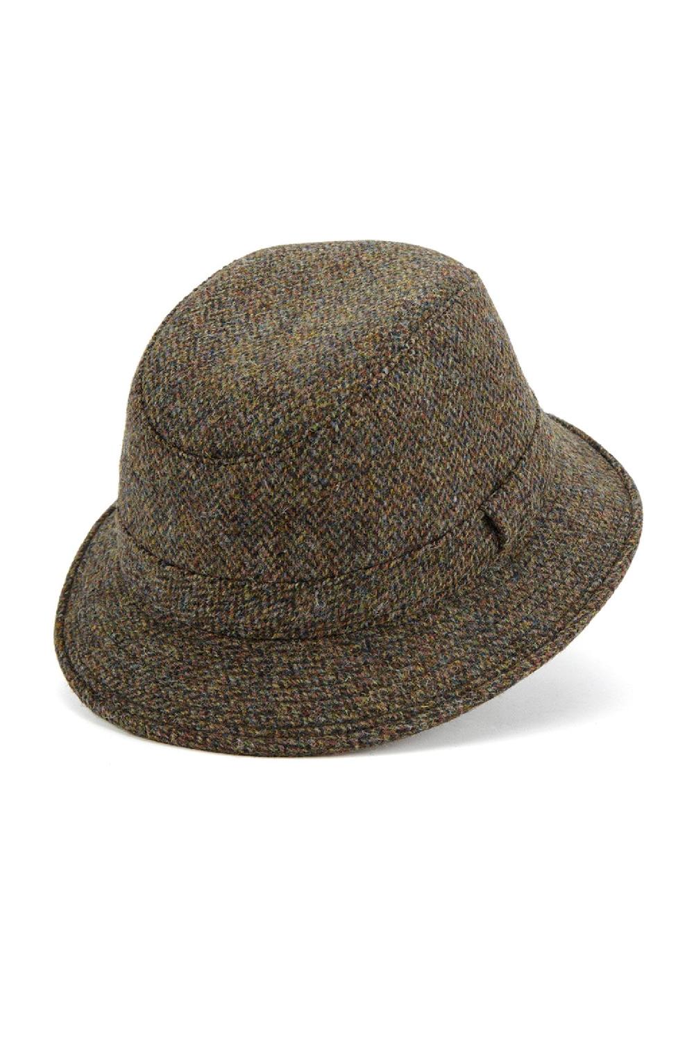 Lock & Co Hatters Grouse Rollable Hat In A Harris Tweed