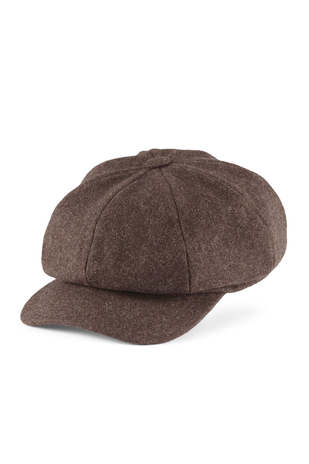Lock & Co Hatters Harper Brown Wool Waterproof Rain Cap