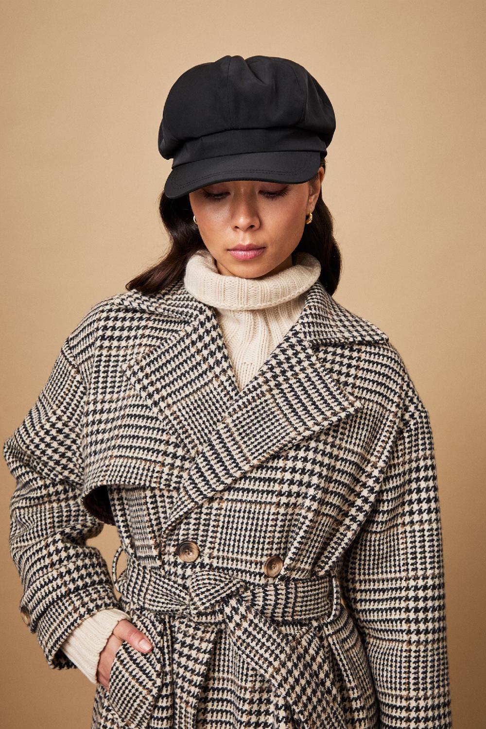 lock & co hatters Harper Tech Black Waterproof Rain Cap