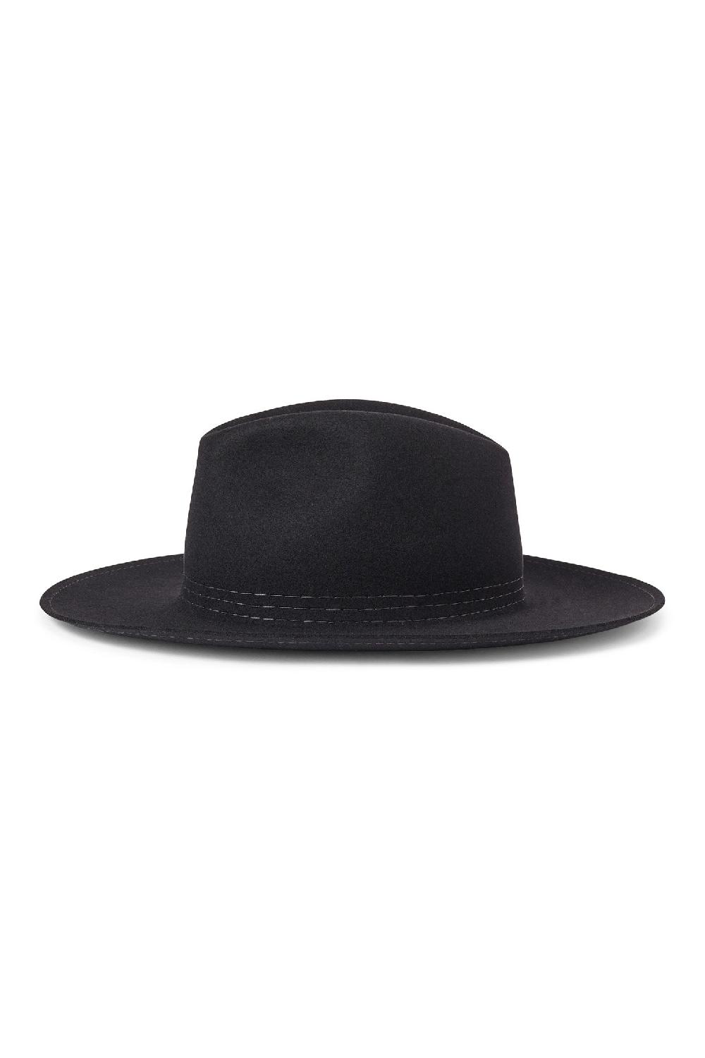Lock & Co Hatters Hepworth Black Wool Felt Fedora Hat