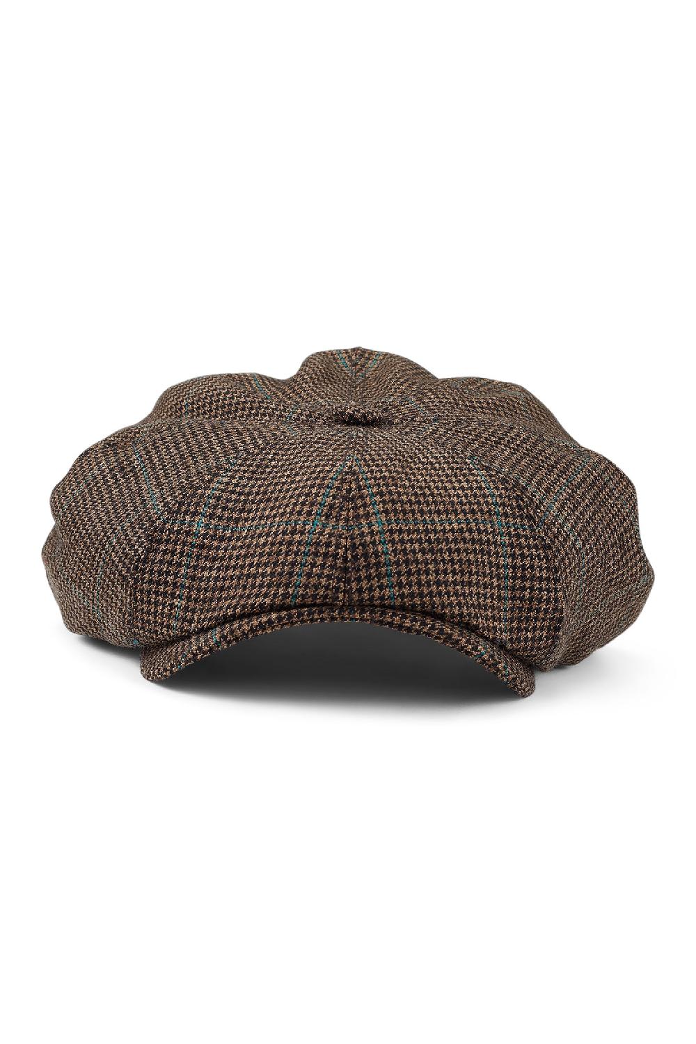 Lock & Co Hatters Highgrove Bakerboy Cap In Brown Wool